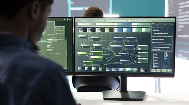 Governmental hacker expert securing computer systems from cyber attacks
