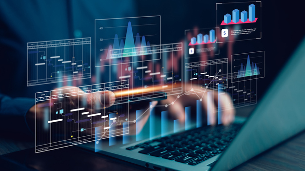 Analytics and Data Management Systems. Business Analytics and Data Management Systems to make reports with KPI and metrics connected to the database for technology finance